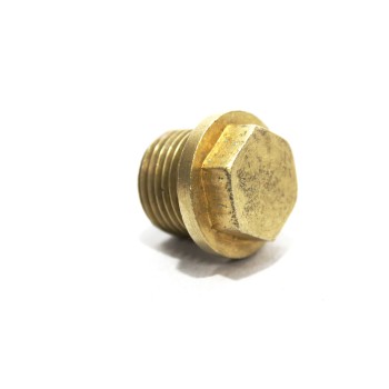 Brass Collar Hex Plug 